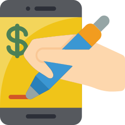Electronic signature icon