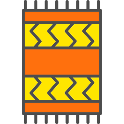 Beach towel icon