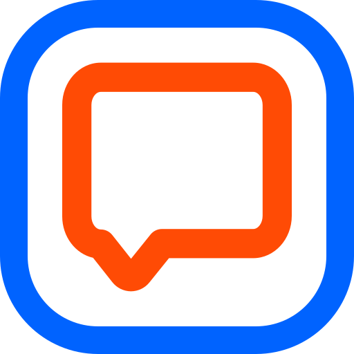 Text bubble Generic color outline simge