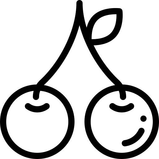 Cherries Detailed Rounded Lineal icon