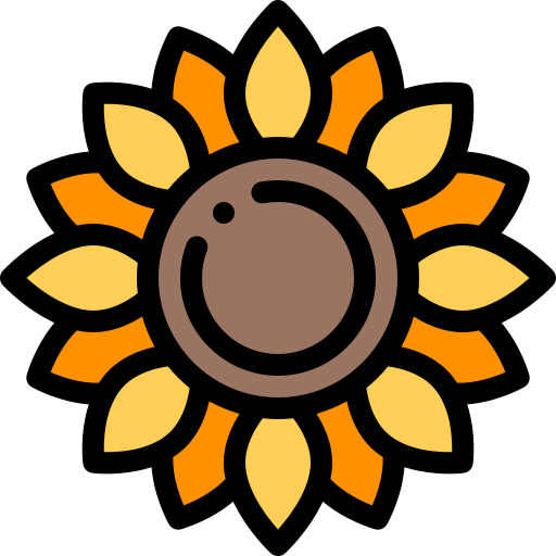 ひまわり Detailed Rounded Lineal color icon