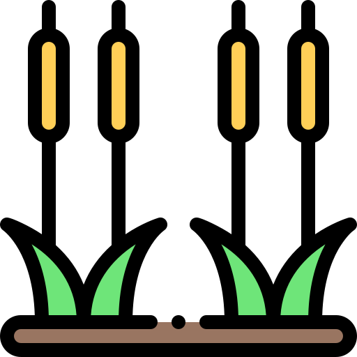 Caña Detailed Rounded Lineal color icono