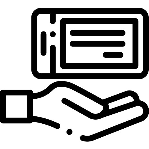 Cheque Detailed Rounded Lineal simge