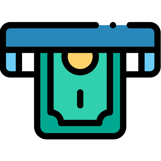 Atm Detailed Rounded Lineal color icon