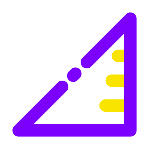 Ruler Generic color outline ikon