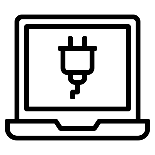 Laptops Generic black outline icon