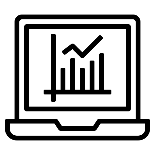 Laptops Generic black outline icon
