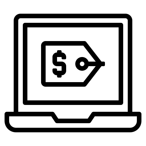 Laptops Generic black outline icon