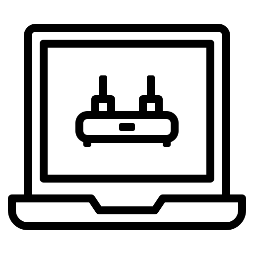 Laptops Generic black outline icon