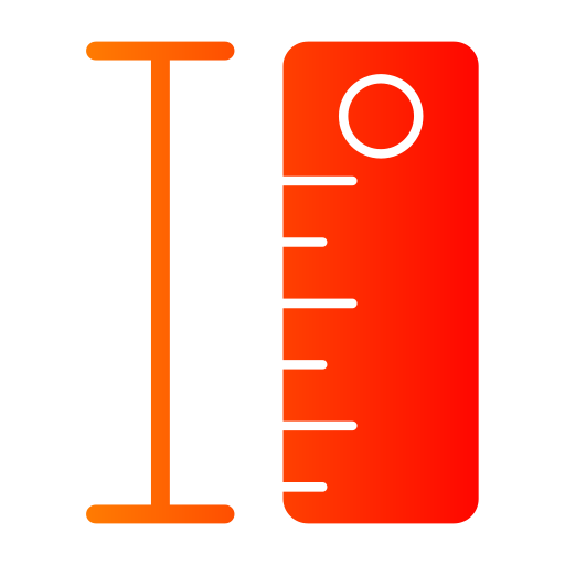 Ruler Generic gradient fill icon
