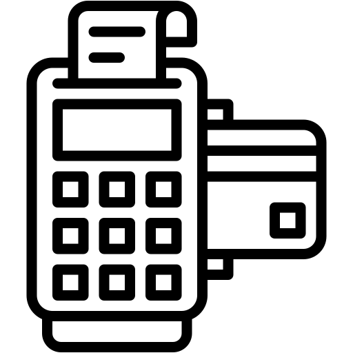 Pos terminal Generic black outline simge