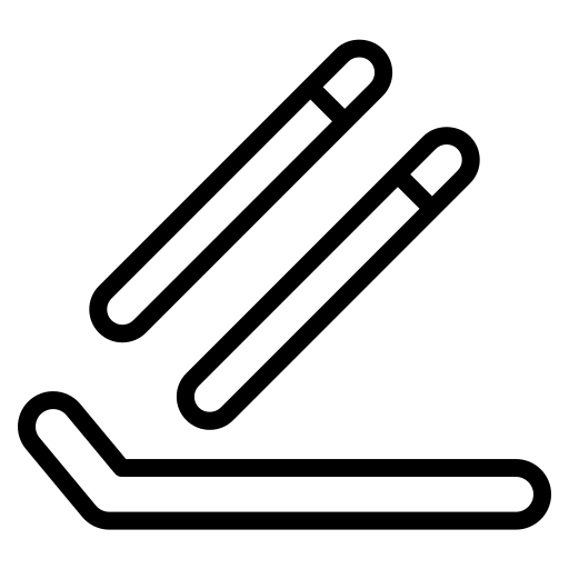 Ski equipment Generic black outline simge