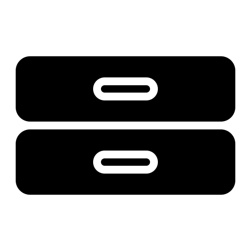 Shoe rack Generic black fill icon
