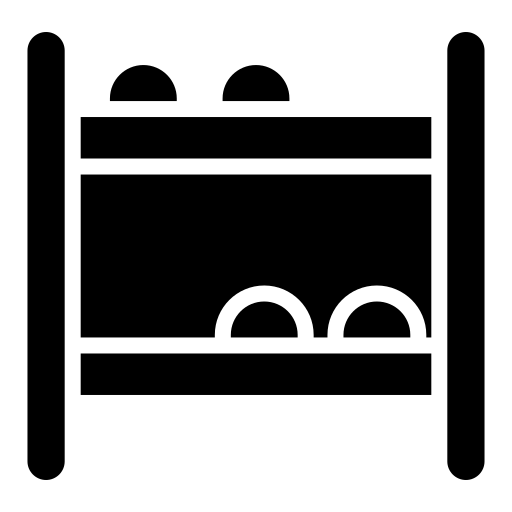 Shoe rack Generic black fill icon