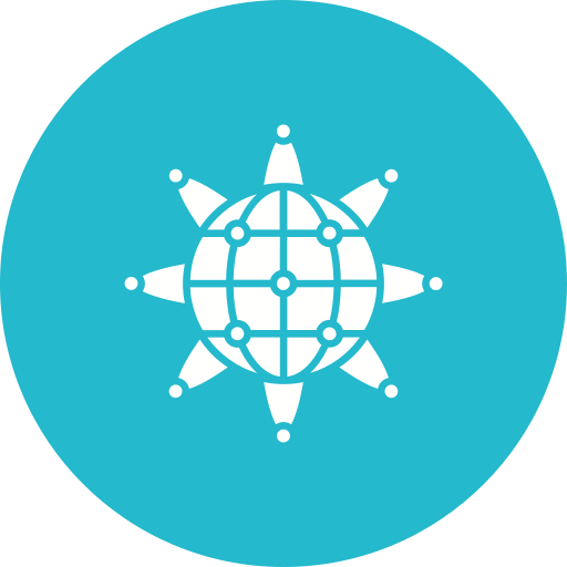 Network hub Generic color fill icon