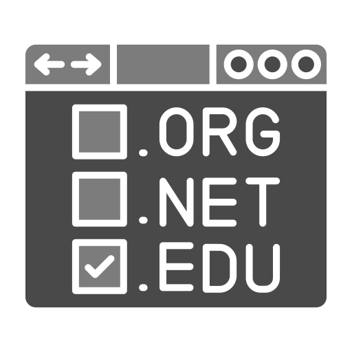 Domain registration Generic color fill simge