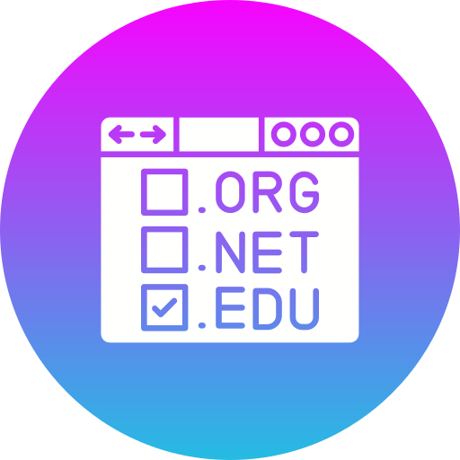 Domain registration Generic gradient fill simge