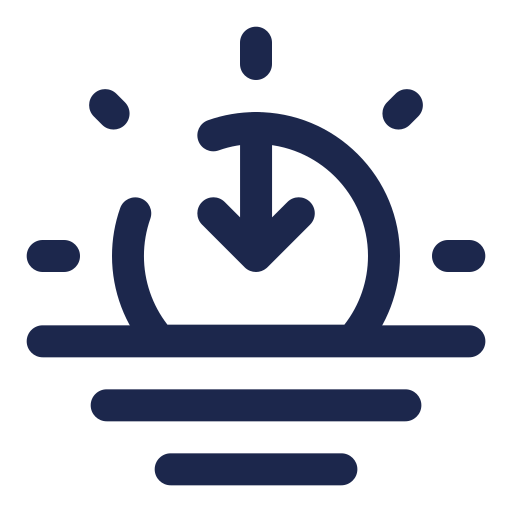 日没 Generic color outline icon