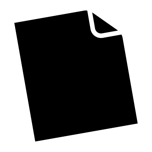 Blank paper Generic black fill icon