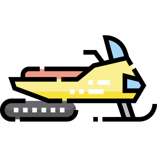 Snowmobile Detailed Straight Lineal color icon