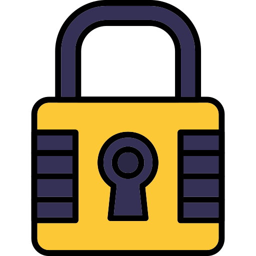 Lock Generic Outline Color ikon