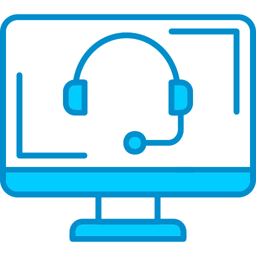 オンラインサービス Generic Blue icon