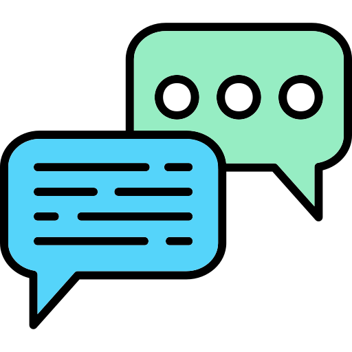 채팅 Generic Outline Color icon