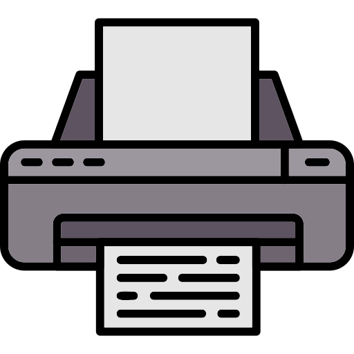 Printing Generic Outline Color simge