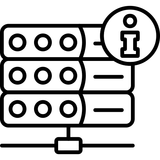 Server Generic Detailed Outline ikon